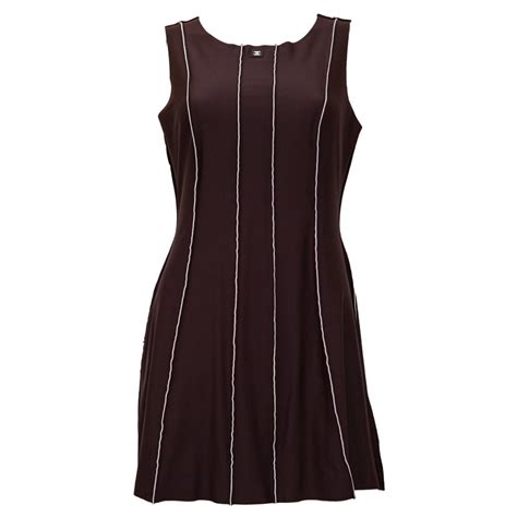 Chanel Brown Neoprene Dress — God of Cloth